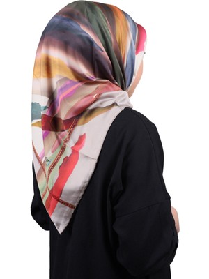  Scarfella Desenli Sport Tivil Eşarp - Desen-03 - Renk-04 -93