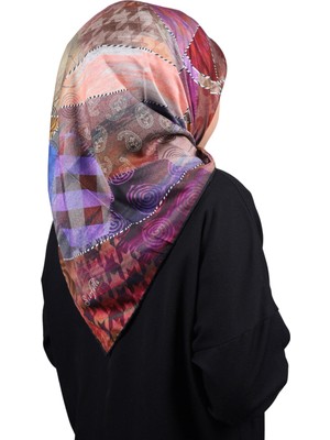  Scarfella Desenli Sport Tivil Eşarp - Desen-04 - Renk-08 -93