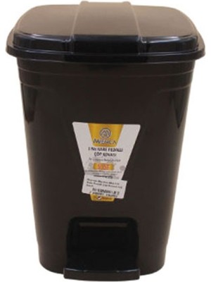 Merdem Merdem MRD-121 Kare Pedallı Çöp Kovası 5 Lt Siyah