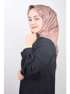 Emproyal  Emproyal Desenli Elegance Tivil Eşarp - Desen-01 - Renk-07 -93