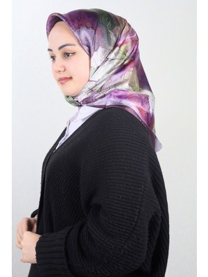 Berussa Hybrid Desenli Kristal Eşarp - Desen-01 - Renk-07 -93