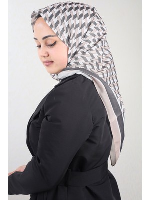 Emproyal  Emproyal Desenli Naturel Pamuk Eşarp - Desen-06 - Renk-07 -93