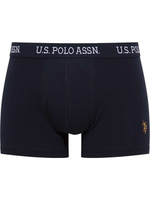 U.S. Polo Assn. 80476 Erkek 2'li Boxer-Lacivert&baskılı