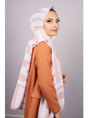 Modakaşmir  Moda Kaşmir Pembe Serisi Medine Ipeği Şal - Renk-13 -93