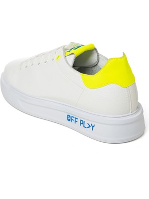 Off Play Beyaz - Sarı Erkek Sneaker X-M Fırenze 1 Cv 02