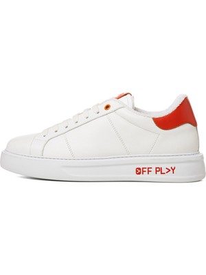 Off Play Beyaz - Turuncu Erkek Sneaker X-M Fırenze 2 Lh 02 79