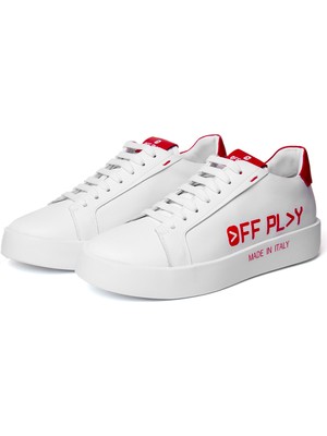 Off Play Beyaz - Kırmızı Erkek Sneaker X-Bologna 1-Lh 02-73