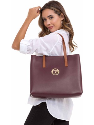 Cipo & Baxx WA135 Klasik Bordo Omuz Çantası ve Cüzdan