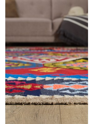 Empera Antik Kilim - Anadolu Etnik Desenli El Dokuması Kilim E0533