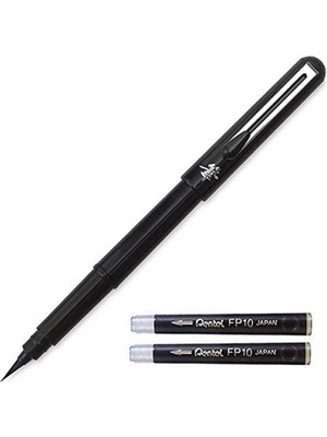 Pentel Arts Pocket Brush Cep Tipi Fırça Uçlu Kalem - Siyah