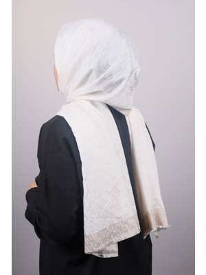 Hint İpek  Hint Ipek Desenli Monogram Şal - Desen-02 - Renk-17 -93