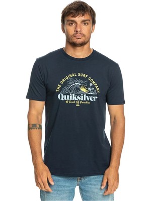 Quiksilver Sunsetwave Erkek Sarı Tişört