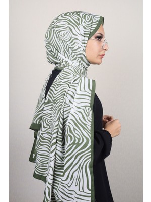 Modakaşmir  Moda Kaşmir Haki Serisi Medine Ipeği Şal - Renk-09 -93