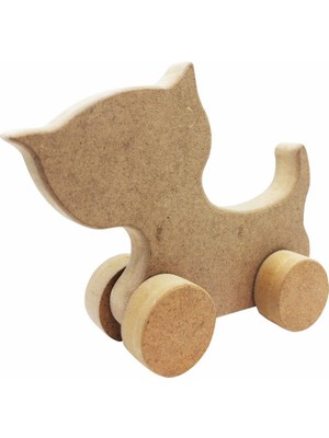 Tahtaland Boyanabilir Ahşap Oyuncak Kedi Figürlü
