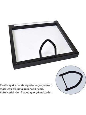 Nobbystar Yapışkanlı Sök-Tak Klasik Siyah Kare Çerçeveler - 3'lü Paket 21X21CM