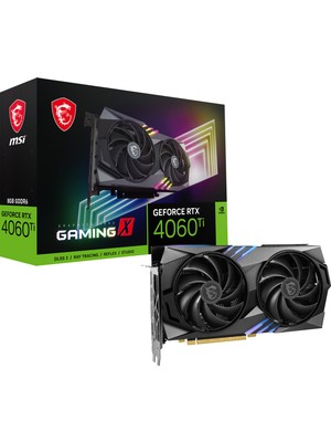 MSI GeForce RTX 4060 Ti GAMING X 8GB GDDR6 128 Bit DLSS 3 Ekran Kartı

