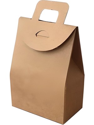 Roco Paper Co. Kraft Kınalık Çerezlik El Geçme Çanta No:1 - 5.5X7X4 cm 50 Adet