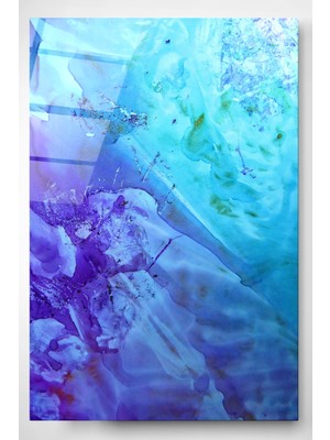 Hinora Mavinin Büyüsü Cam Tablo, Dekoratif Cam Tablo