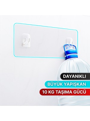 Bino Banyo Düzenleyici Çok Amaçlı 2 Li Set Yapışkan Dayanıklı Büyük Yapışkan