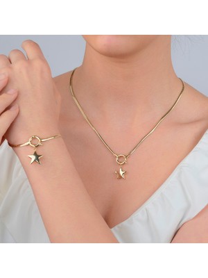 Sesabella Yıldız Uçlu Italyan Zincir Set 11,42 gr