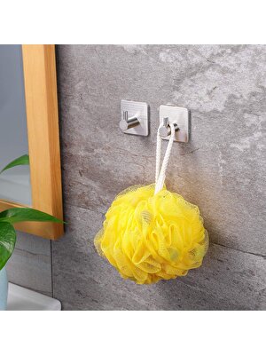 ZiftUnique 2 Adet Paslanmaz Çelik İnox Banyo Askısı Bornoz Askısı Havlu Askısı Havluluk Paslanmaz Hooks