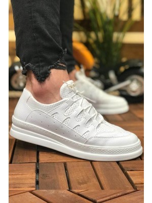 Chekich CH040 Cbt C-Rey Erkek Ayakkabı Beyaz %100 Vegan Malzeme Düz Taban