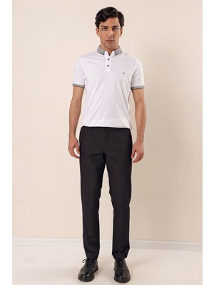 İmza Siyah Düz Desen Comfort Fit Pantolon 30108001