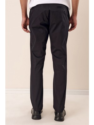 İmza Siyah Düz Desen Comfort Fit Pantolon 30108001