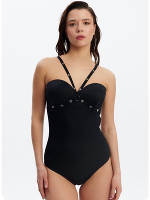 Louren Siyah Kadın Mayo LRN23YKM2634