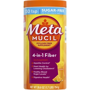 Sugar-Free, 4-In-1 Psyllium Fiber Supplement 754 gr