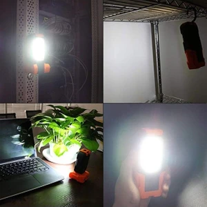 LED El Feneri Mıknatıslı Iş Lambası Askılı Işıldak Kamp Lambası Pilli Gece Lambası 3+1 W