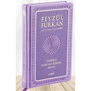 Feyzü'l Furkan Tefsirli Kur'an-I Kerim Meali Büyük Boy - Tefsirli Meal - (Ciltli) Lila - Hasan Tahsin Feyizli