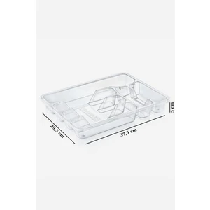 Çekmece Içi Çatal Kaşık Bıçak Kaşıklık 37,5 cm Şeffaf – TRN-109