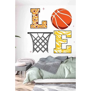 Kt Grup I Love Basketbol Temalı Duvar Sticker