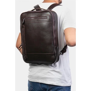 8003 Hakiki Deri Laptop Bölmeli Evrak ve Sırt Çanta