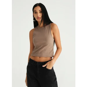 Bisiklet Yaka Fitilli Vizon Kadın Atlet K-BERN