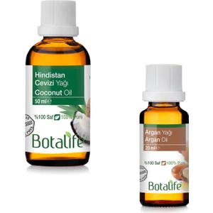 50 ml Hindistan Cevizi Yağı ve 20 ml Argan Yağı Seti
