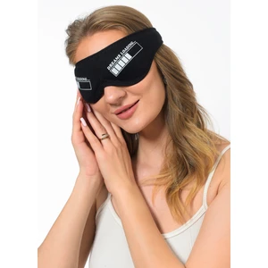 Sauna Suit Siyah Pamuklu Göz Bandı Yıkanabilir Uyku Maskesi