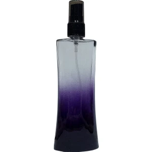 10 Adet 100 ml Renkli Cam Parfüm ve Kolonya Şişesi Siyah Sprey