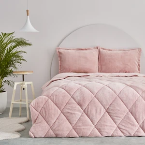 Sarah Anderson Cornelia Sherpa Çift Kişilik Comfort Set Pudra