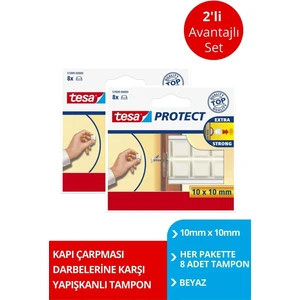 Kapı Çarpmalarına Karşı Tampon 8 Adt Beyaz X2 Adet