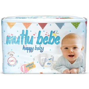 Mutlu Bebe Bebek Bezi 1 Numara - Yeni Doğan 36 Adet