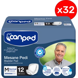 Mesane Pedi Klasik 12'li Medium Orta Erkek 32 Paket
