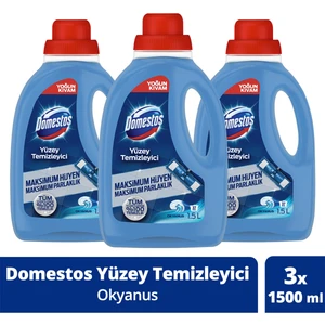Yüzey Temizleyici Okyanus Maksimum Hijyen Tüm Yüzeyler için Yüzey Temizleyici 1500 ml x3