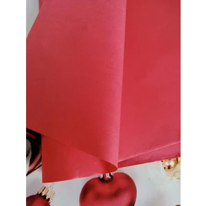 Tuğset Etiket Kırmızı Renkli Pelur Kağıdı Kırmızı Pelur Paketleme 50X70 cm 10 Adet
