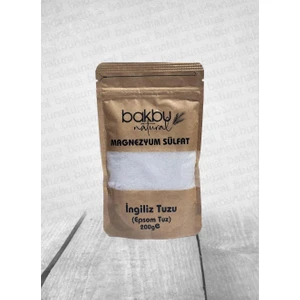 Natural Ingiliz Tuzu Magnezyum Sülfat 200 gr (Epsom Tuzu)
