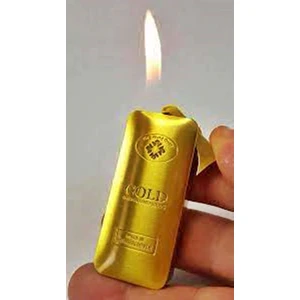 İndirim Center Gold Çakmak Manyetolu Doldurulabilir Metal Alaşım Şık Tasarım Rüzgar Geçirmez