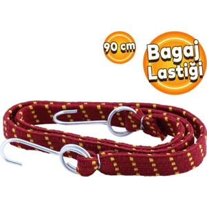 Geniş Kancalı Oto Araç Araba Bagaj Lastiği Bisiklet Sabitleme Yük Taşıma Lastik 20 mm x 90 cm