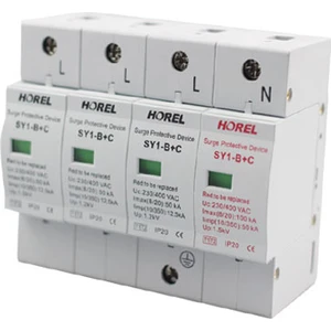 Alçak Gerilim Parafudr Tip 1+2 / Sınıf B+C 100 Ka Sy1-B+C Marka: Horel
