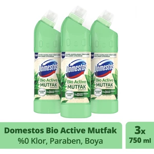 Çamaşır Suyu Bio Active Mutfak Maksimum Hijyen 750 ml x3